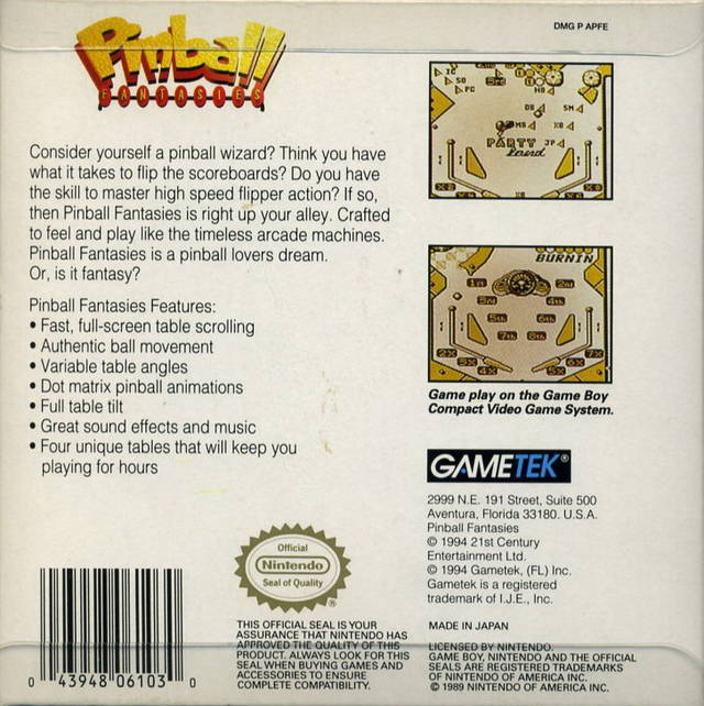 Pinball Fantasies — box-2D-back (US)