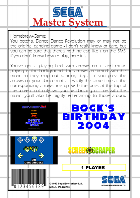 Bock's Birthday 2004 — box-2D-back (SS)