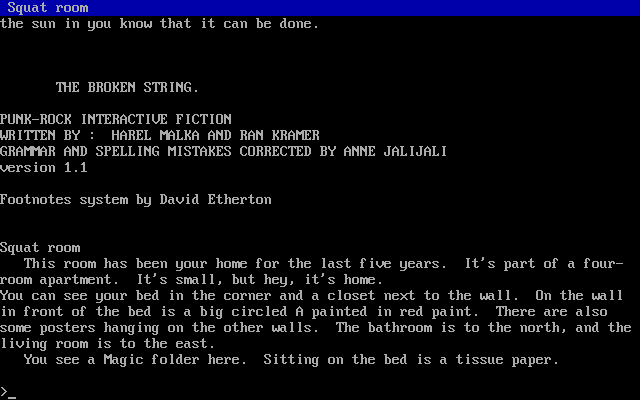 Broken String: The Punk Adventure — ss (WOR)