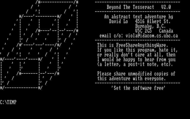 Beyond the Tesseract — sstitle (WOR)