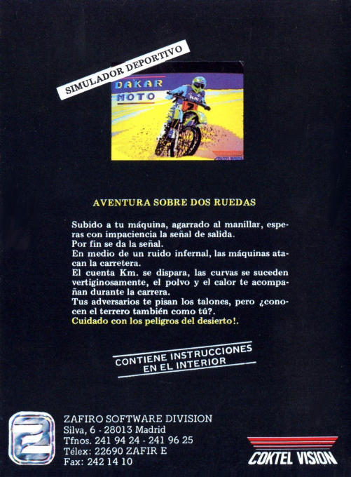 Dakar Moto — box-2D-back (SP)