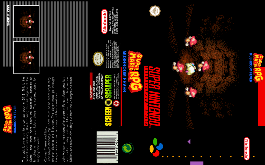 Super Mario RPG : Mushroom Fever — box-texture (SS)