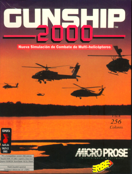 Gunship 2000 — box-2D (SP)