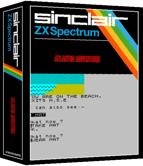 Atlantis Adventure — box-3D (SS)