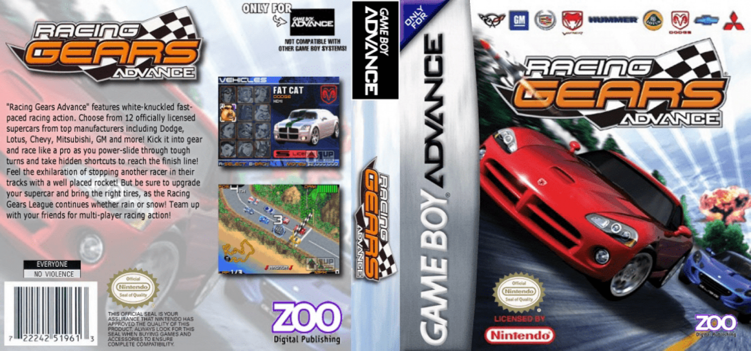Racing Gears Advance — box-texture (US)