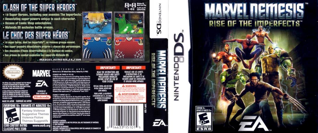 Marvel Nemesis - Rise of the Imperfects — box-texture (US)