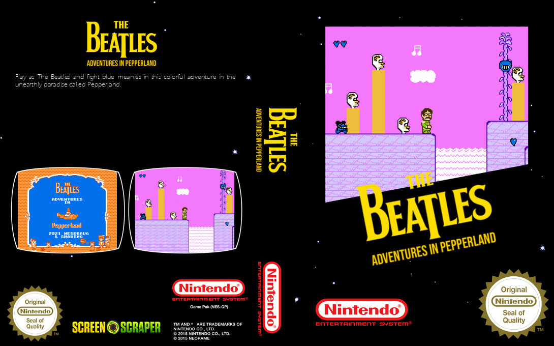 Beatles, The - Adventures in Pepperland — box-texture (SS)