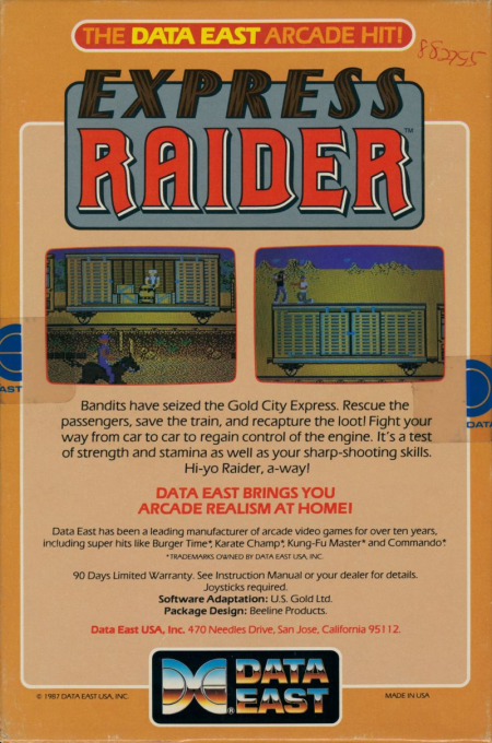 Express Raider — box-2D-back (US)