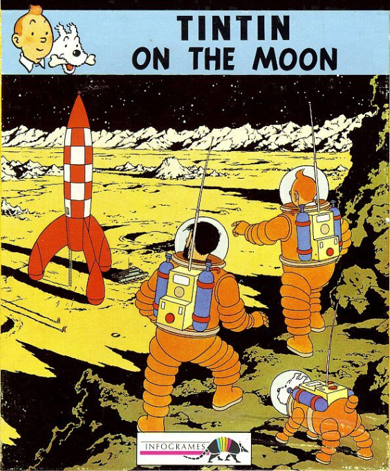 Tintin on the Moon box art