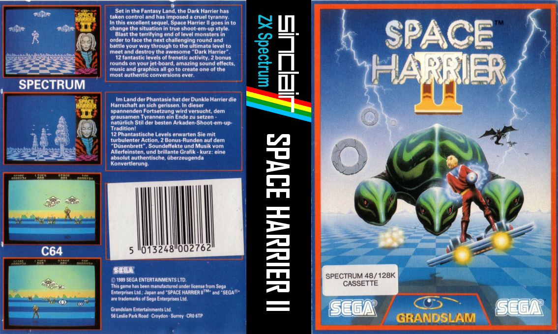 Space Harrier 2 — box-texture (EU)