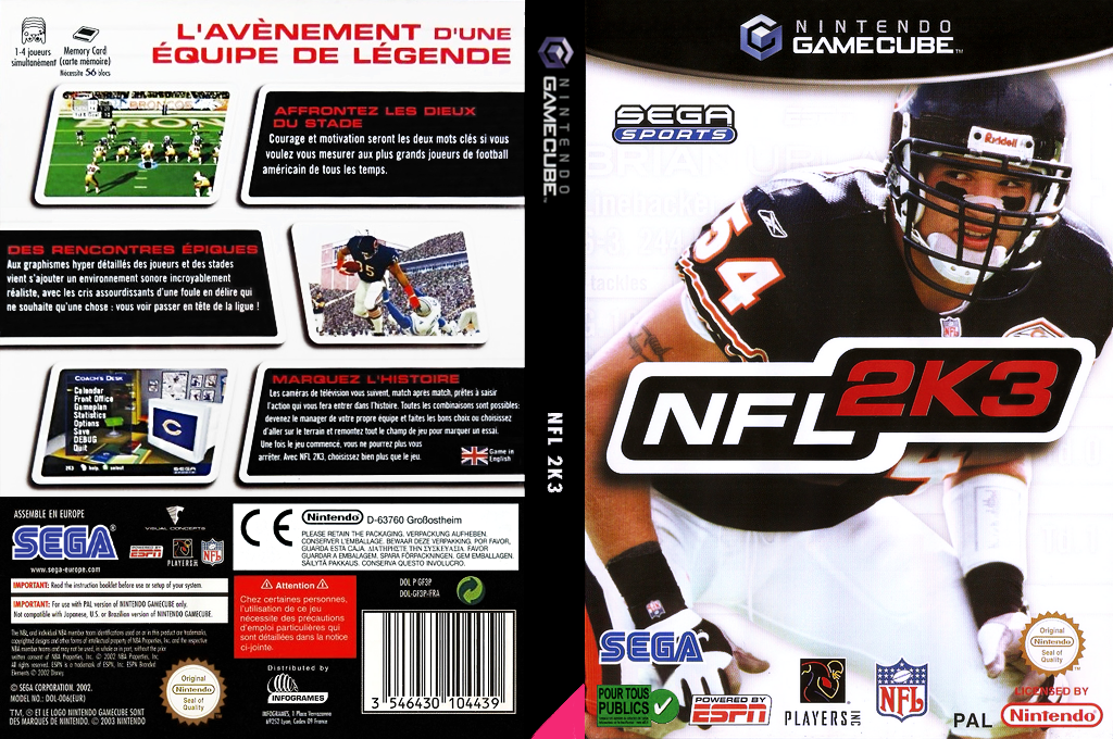 NFL 2K3 — box-texture (FR)