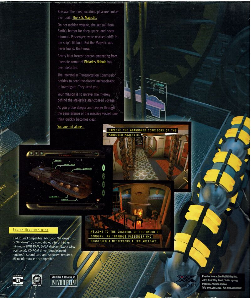 Majestic Part 1: Alien Encounter — box-2D-back (US)