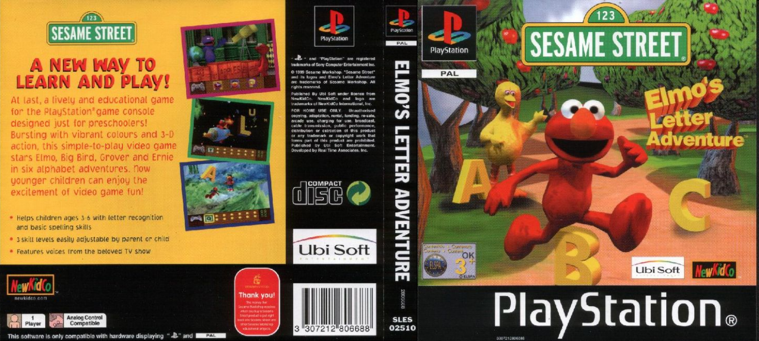 Sesame Street - Elmo's Letter Adventure — box-texture (EU)