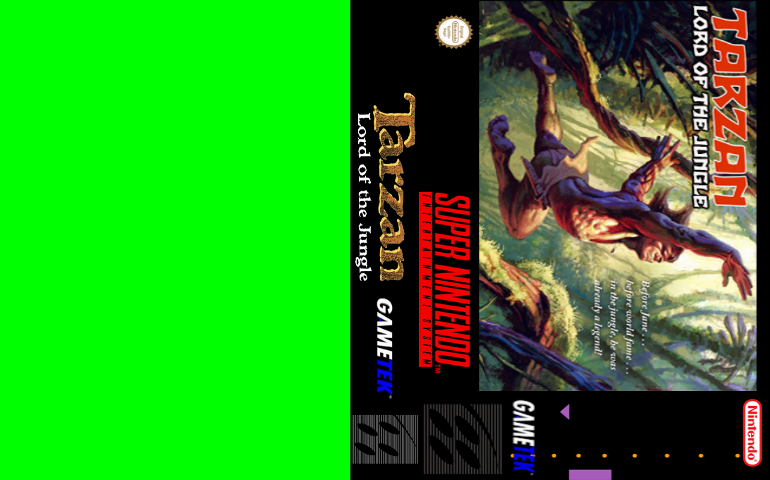 Tarzan : Lord of the Jungle — box-texture (US)