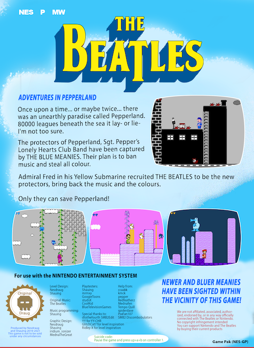 Beatles, The - Adventures in Pepperland — box-2D-back (WOR)
