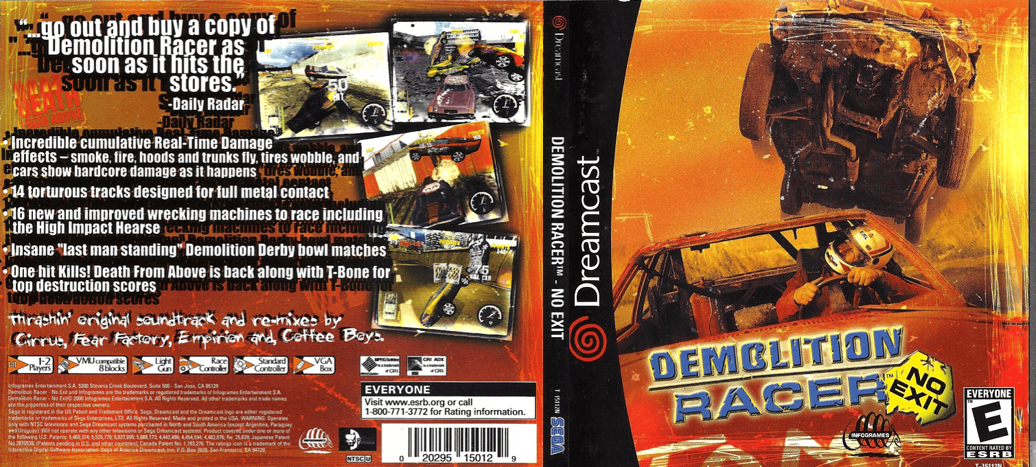 Demolition Racer - No Exit — box-texture (US)