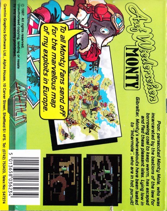 Auf Wiedersehen Monty — box-2D-back (EU)