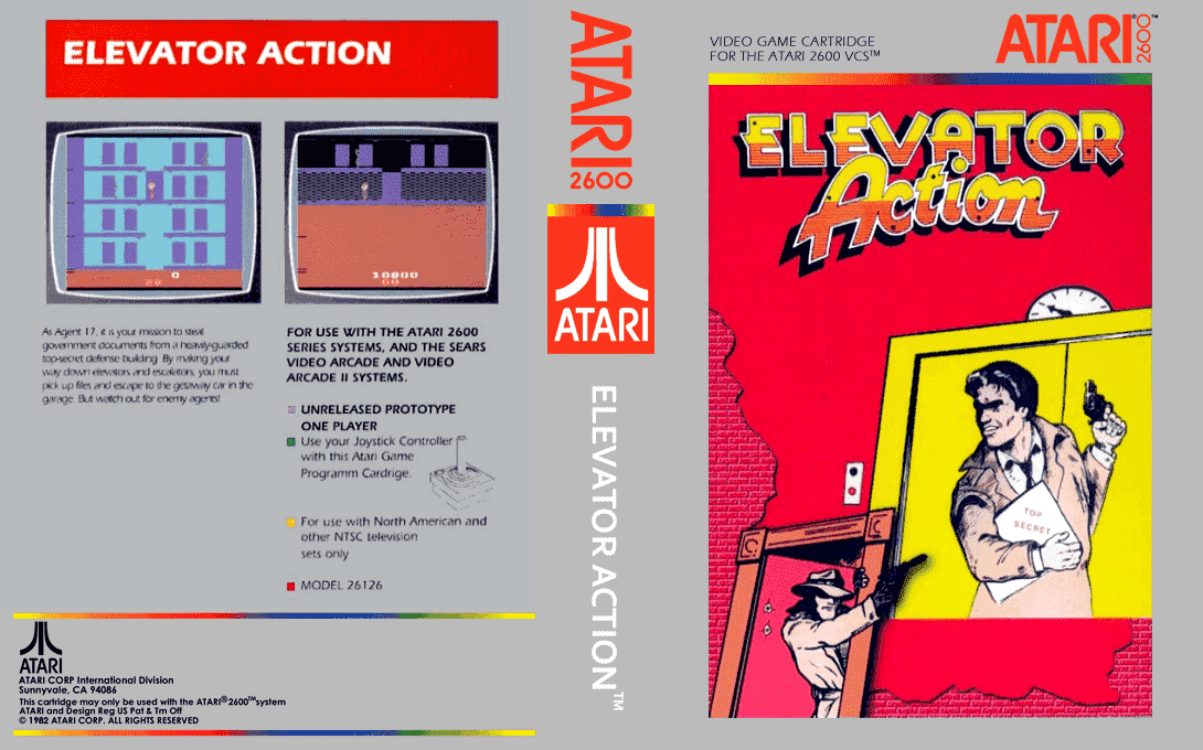 Elevator Action — box-texture (US)
