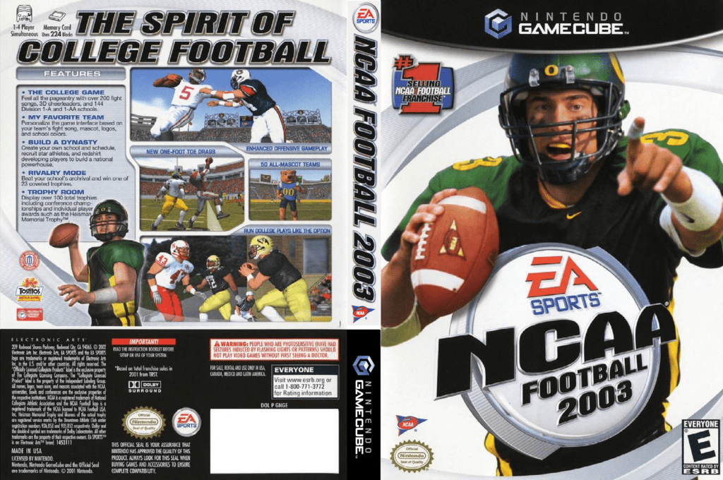 NCAA Football 2003 — box-texture (US)