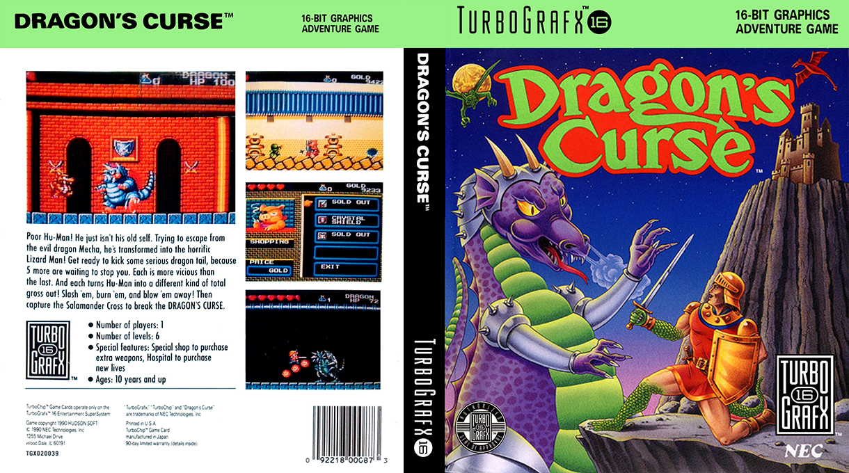 Dragon's Curse — box-texture (US)