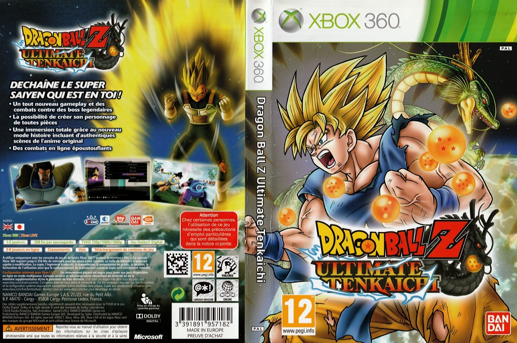 Dragon Ball Z - Ultimate Tenkaichi — box-texture (FR)
