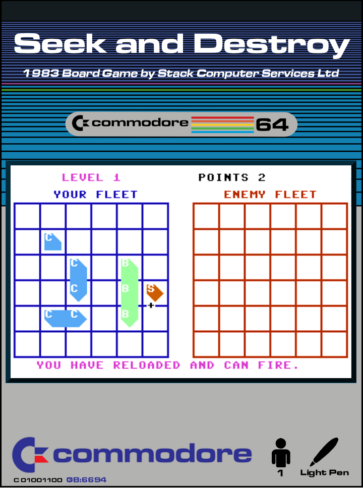 Seek and Destroy box art