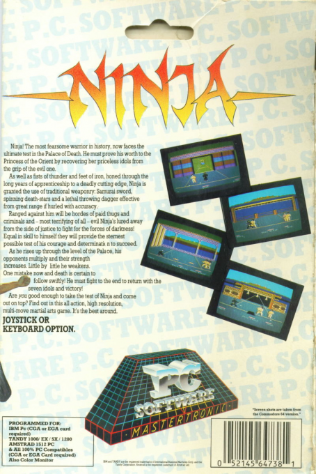 Ninja — box-2D-back (US)