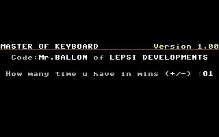 Master of Keyboard v.1.0 — sstitle (DE)