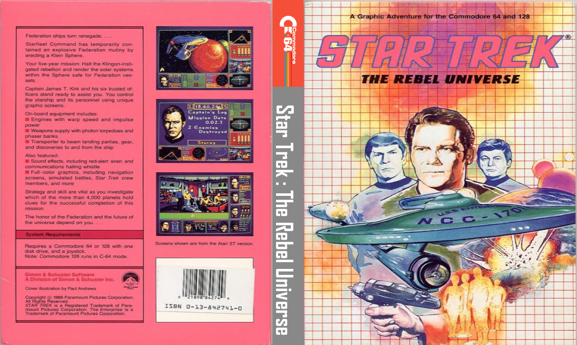Star Trek - The Rebel Universe — box-texture (US)