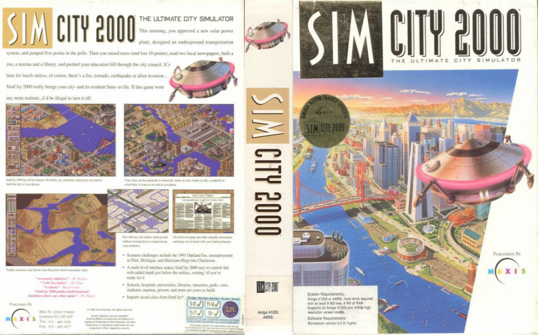 SimCity 2000 — box-texture (EU)