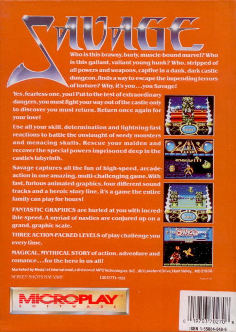 Savage — box-2D-back (US)