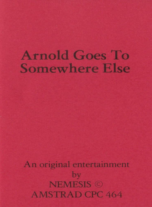 Arnold Goes To Somewhere Else box art