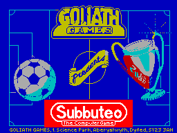 Subbuteo - The Computer Game — sstitle (EU)