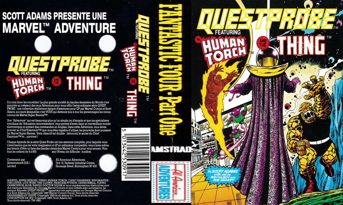 Questprobe Featuring The Human Torch And The Thing — box-texture (FR)