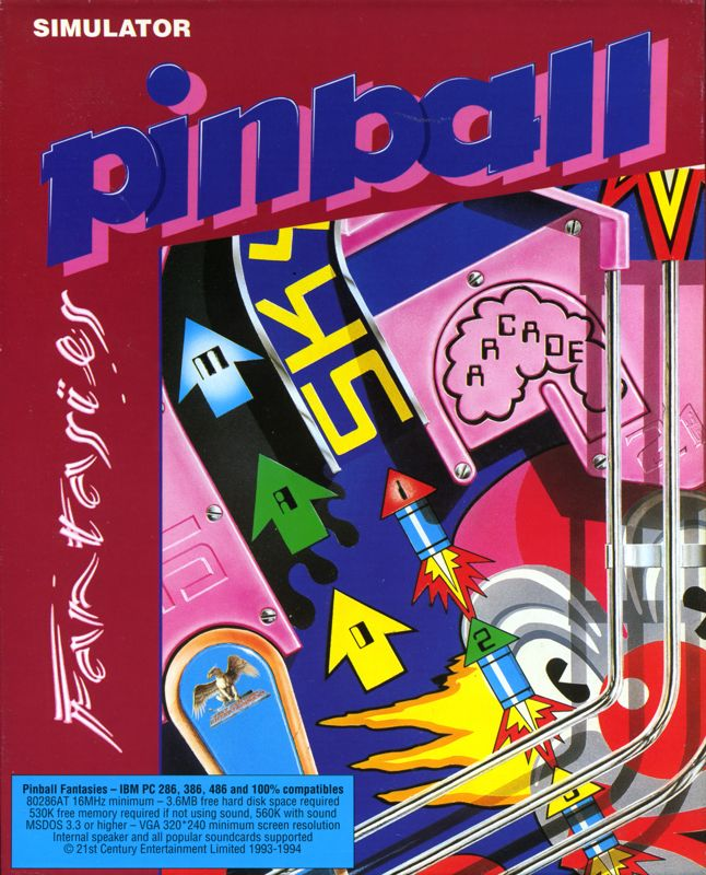 Pinball Fantasies box art