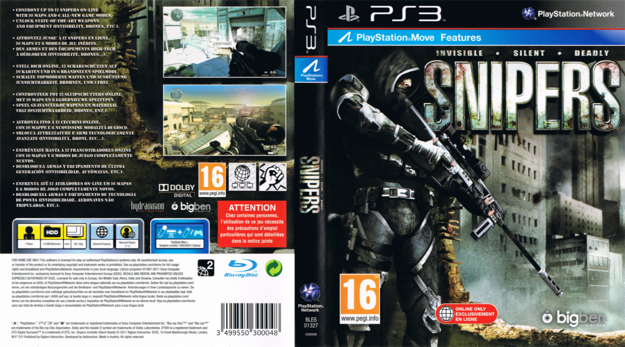 Snipers - Invisible, Silent, Deadly — box-texture (EU)