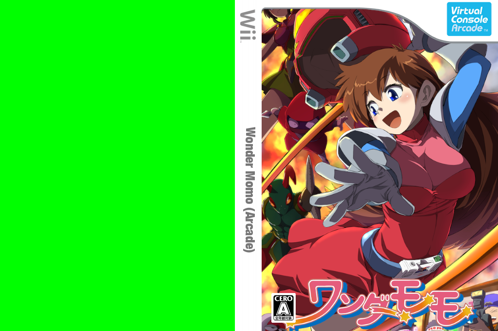 Wonder Momo - Arcade — box-texture (JP)