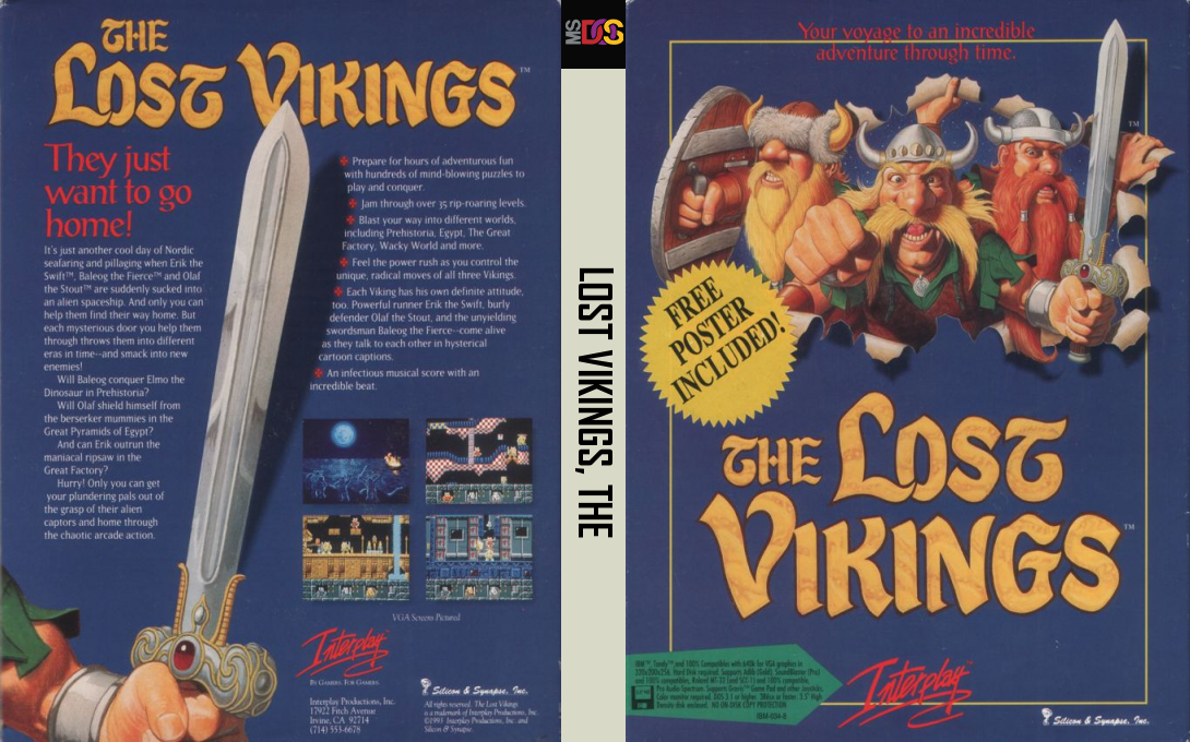Lost Vikings, The — box-texture (US)