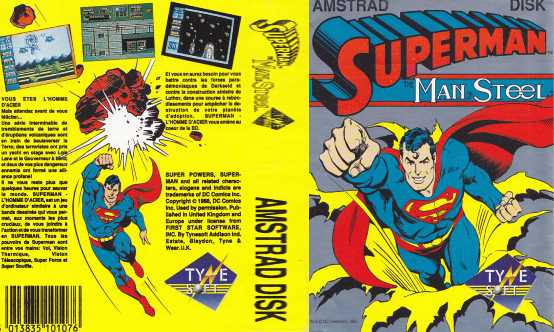 Superman - The Man Of Steel — box-texture (FR)