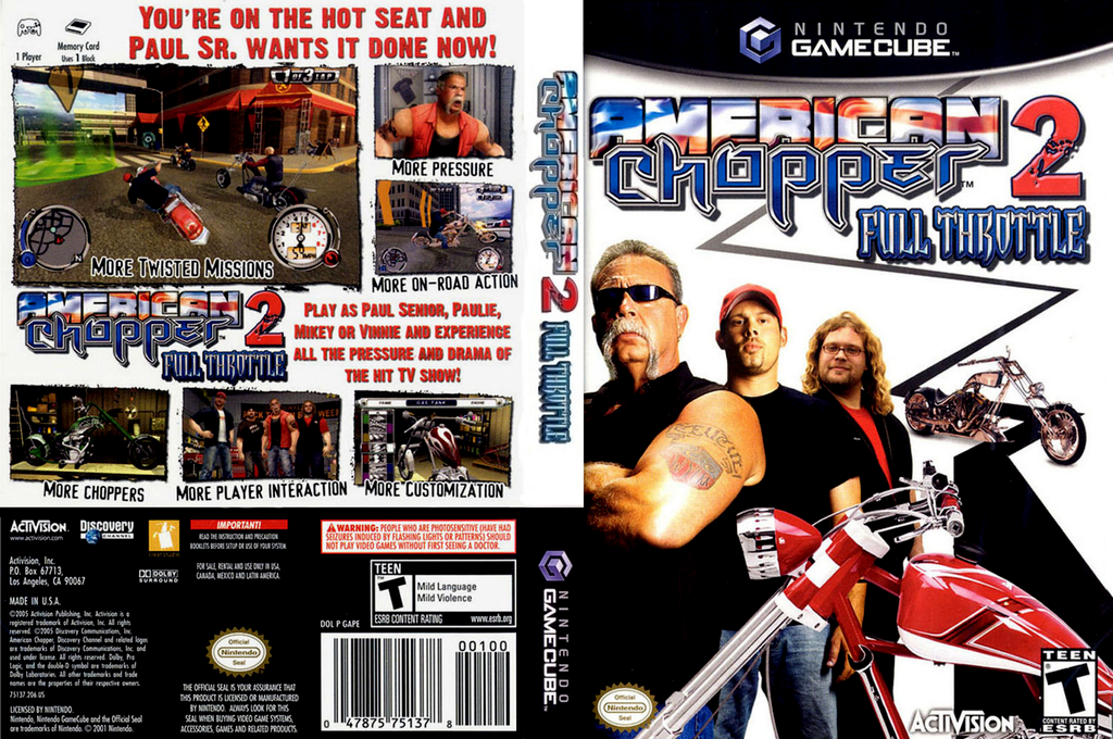 American Chopper 2 - Full Throttle — box-texture (US)