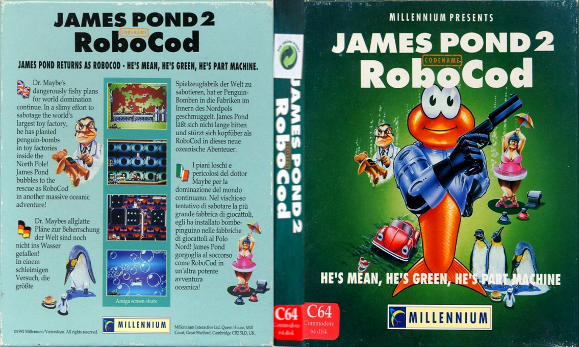 James Pond 2 - Codename Robocod — box-texture (EU)