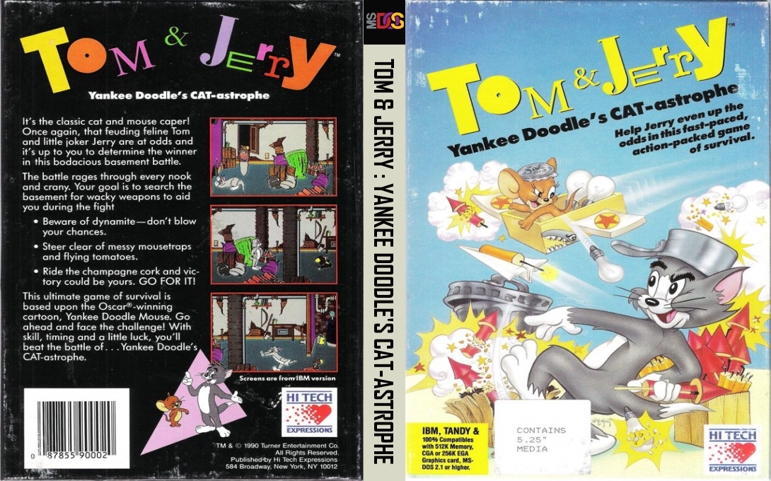 Tom & Jerry - Yankee Doodle's CAT-astrophe — box-texture (US)