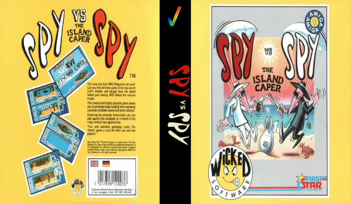 Spy vs Spy II - The Island Caper — box-texture (EU)