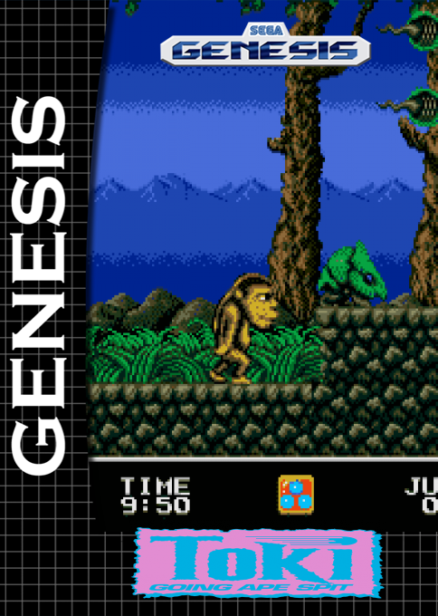 Toki : Going Ape Spit — box-2D (SS)