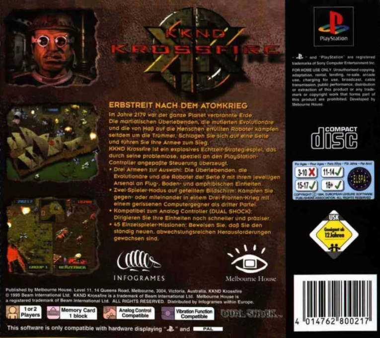 Kknd - Krossfire — box-2D-back (DE)
