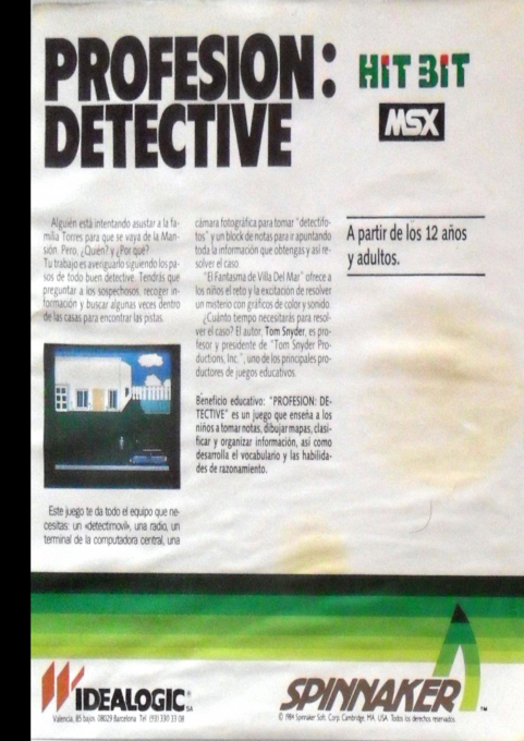 Profesion Detective — box-2D-back (SP)