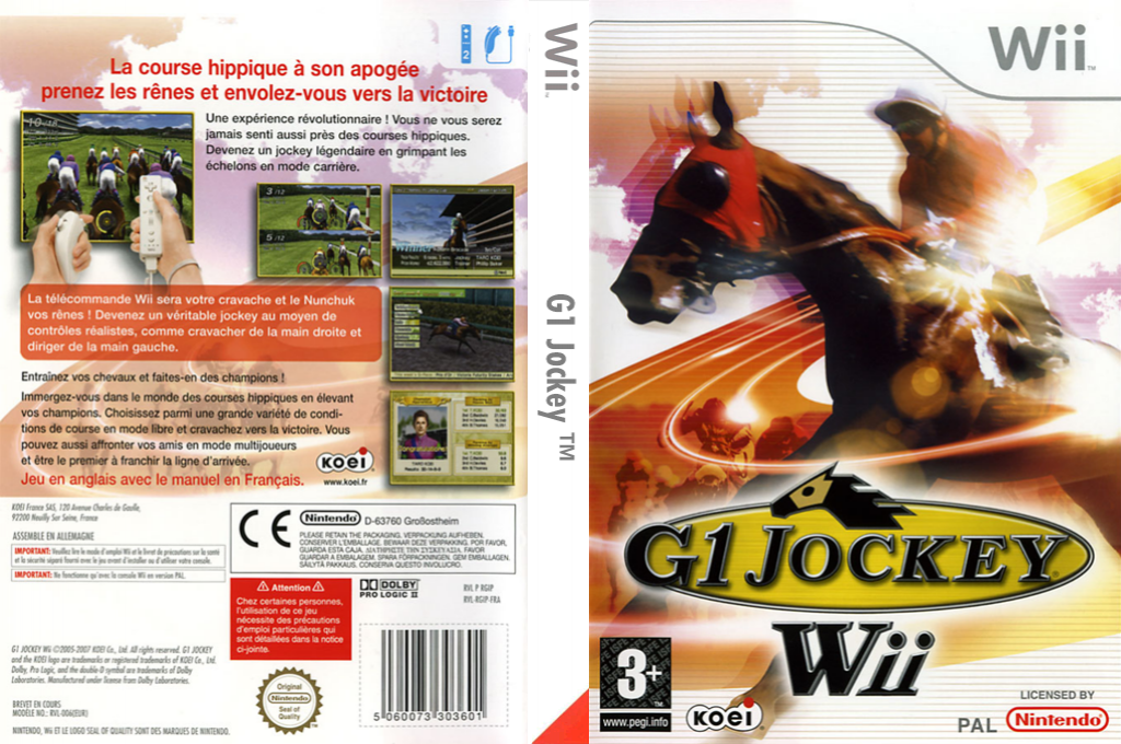 GI Jockey Wii 2008 — box-texture (FR)