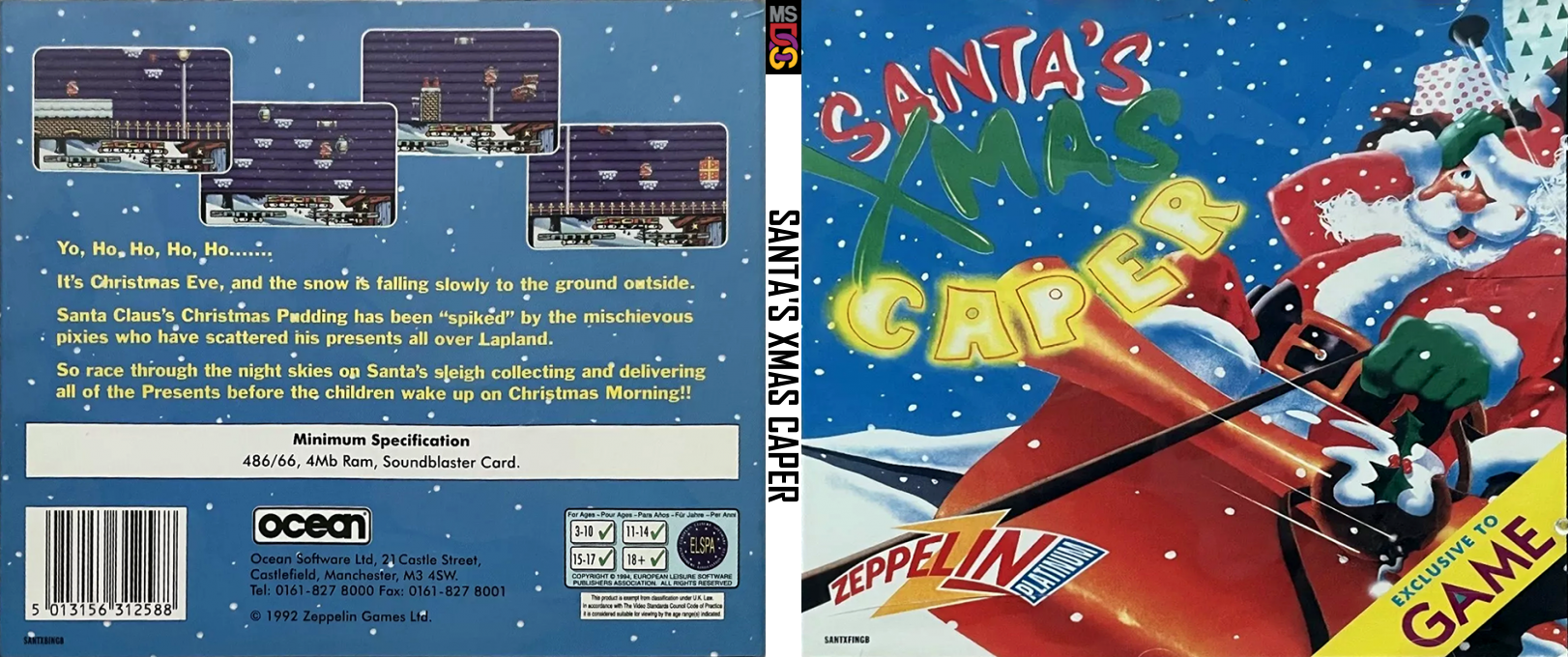 Santa's Xmas Caper — box-texture (CUS)