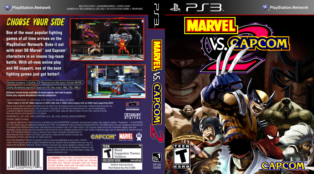 Marvel vs. Capcom 2 - New Age of Heroes — box-texture (US)