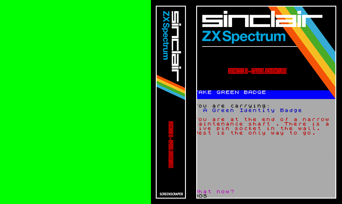 Genesis II - Space Adventure — box-texture (SS)